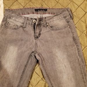 Size 3 Grey Faded Skinny Jeans